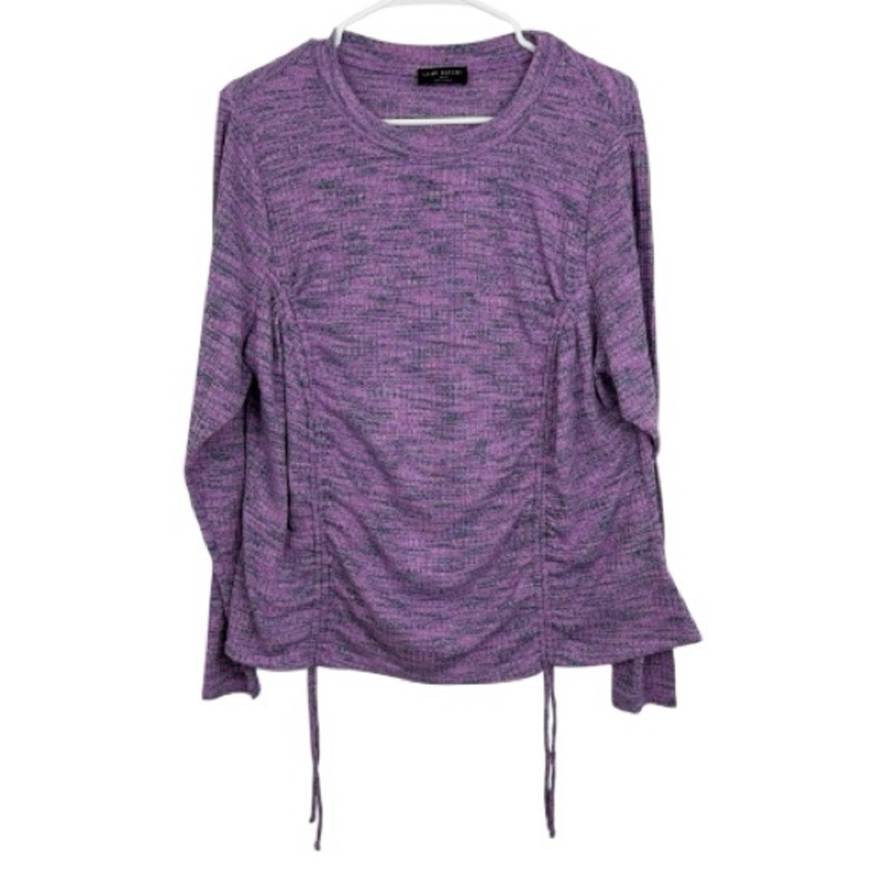 Lane Bryant Fitted Crop Rib Spacedye Tee Long Sleeve Activewear Lounge 18/20